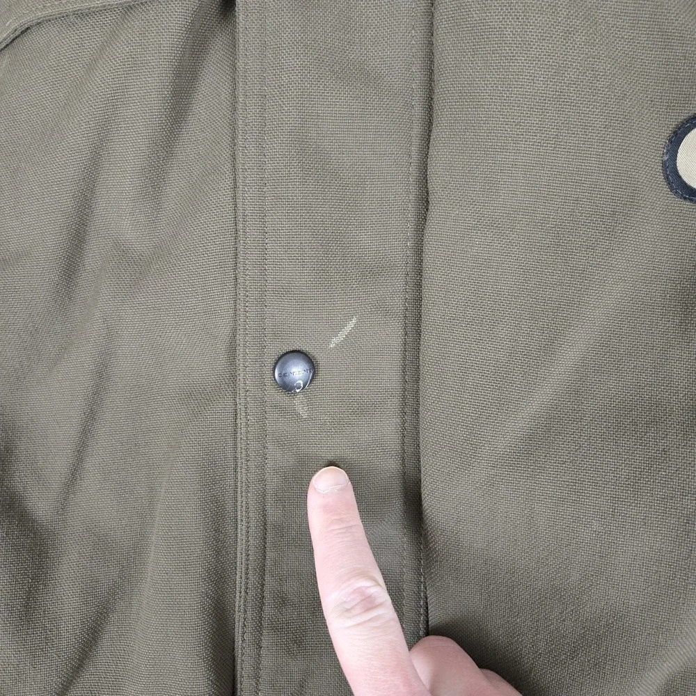 VTG Carhartt Jacket Men XL J70 TMB Brown Workwear Quilted Heavyweight Canvas USA